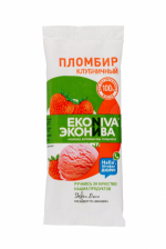 Мороженое Эконива Пломбир Клубничный